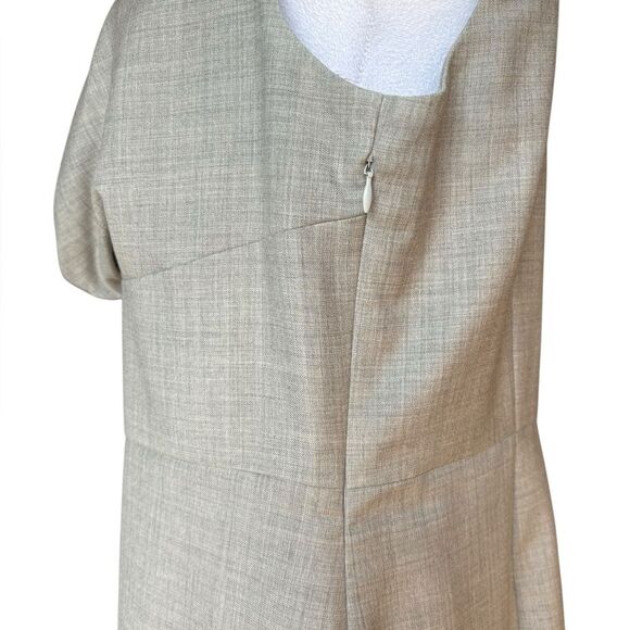 J Crew Wool Dress Gray Knee Length Draped Neck Womens Size 12 - Picture 4 of 8